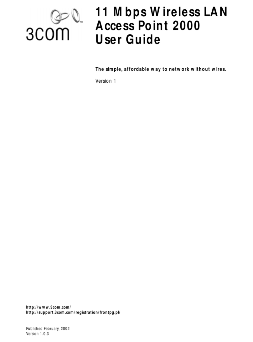3Com 3CRWE20096A - Wireless LAN Access Point 2000 user guide 3Com 3CRWE20096A - Wireless LAN Access Point 2000 user guide