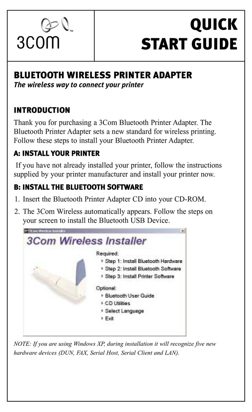 3Com 3CRBB0196 quick start guide