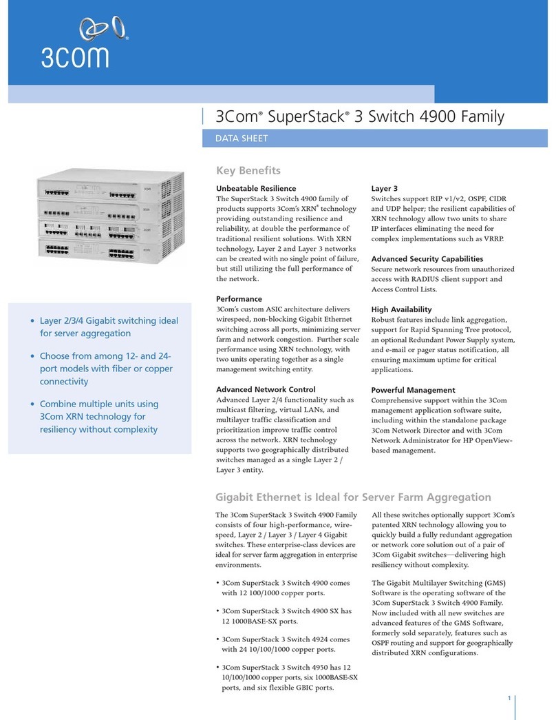 3Com SuperStack 3 4900 User manual 3Com SuperStack 3 4900 User manual