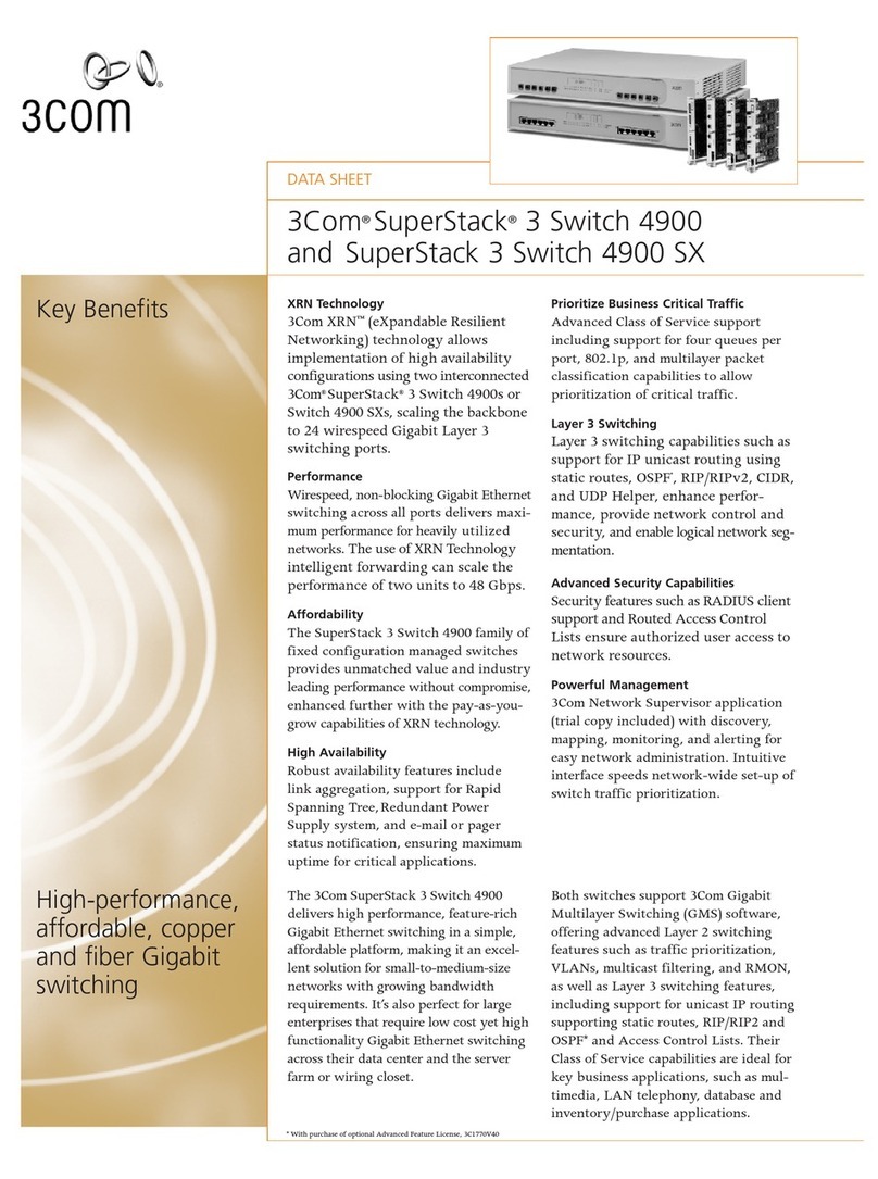 3Com SuperStack 3 4900 datasheet