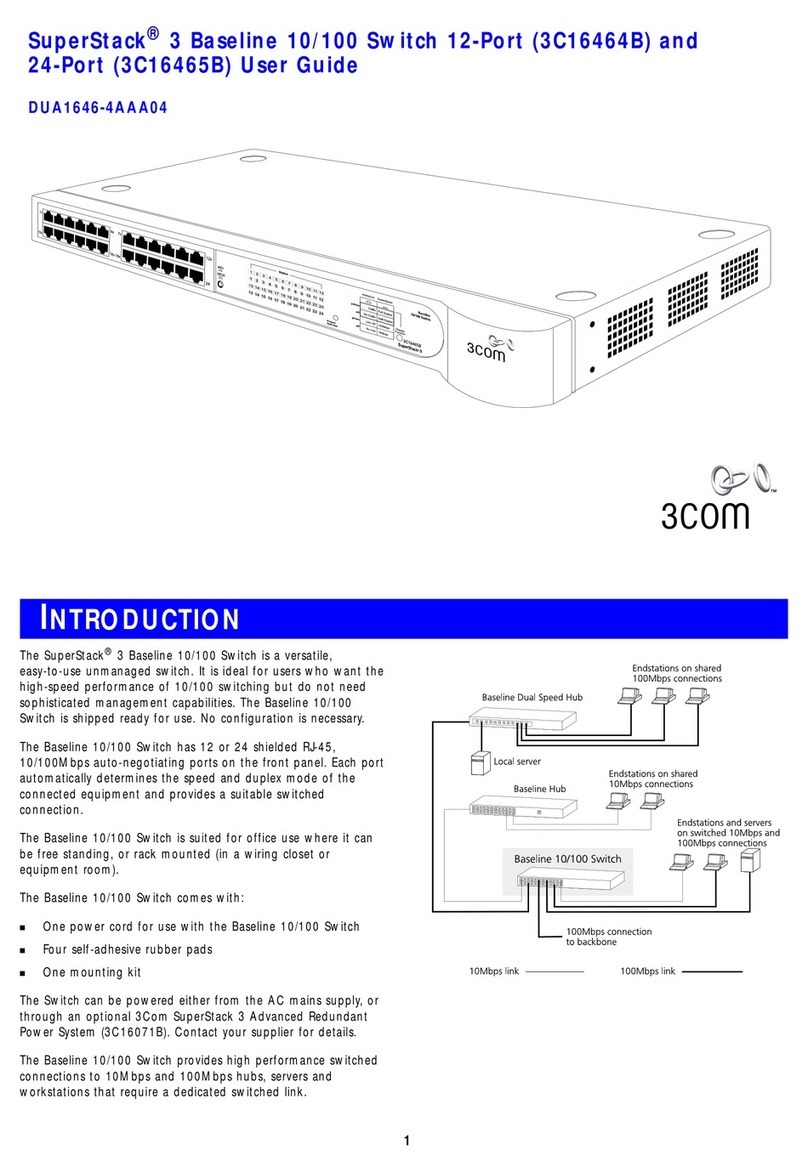 3Com SuperStack 4 3C16465B User manual