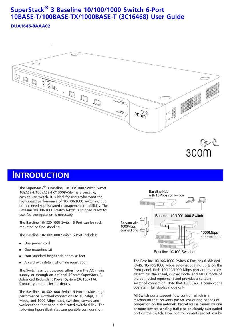 3Com SuperStack 3 3C16468 User manual 3Com SuperStack 3 3C16468 User manual