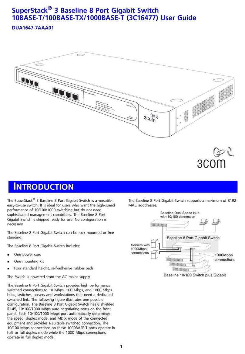 3Com SuperStack 3 3C16477 User manual