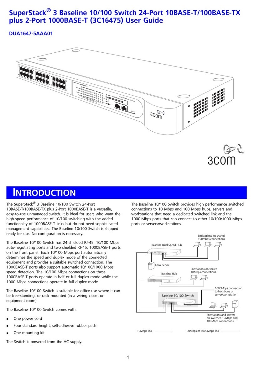3Com SuperStack 3 3C16475 user guide