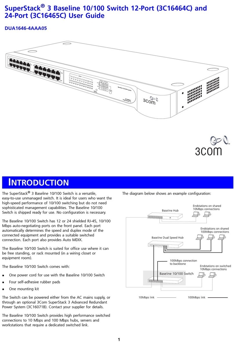 3Com SuperStack 3 3C16464C User manual