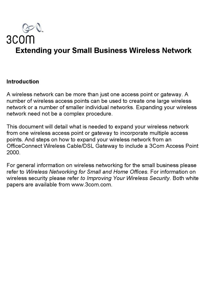 3Com 3CRWE51196 - OfficeConnect Wireless Cable/DSL... Manual