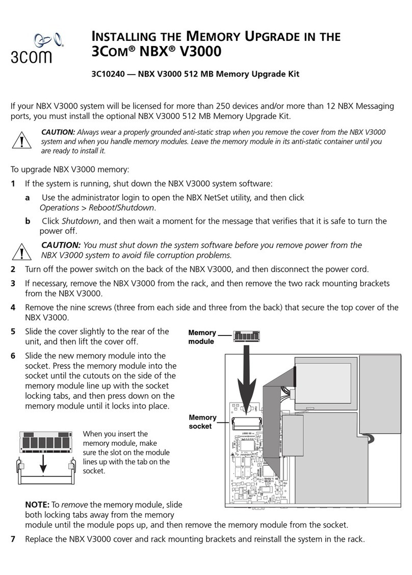 3Com NBX V3000 Analog Quick start guide