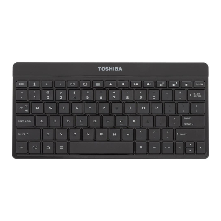 Toshiba Wireless Keyboard (PA3959U-1ETB) User manual
