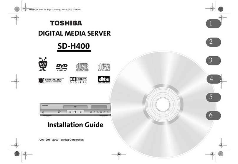 Toshiba SD-H400-S-TU User manual Toshiba SD-H400-S-TU User manual