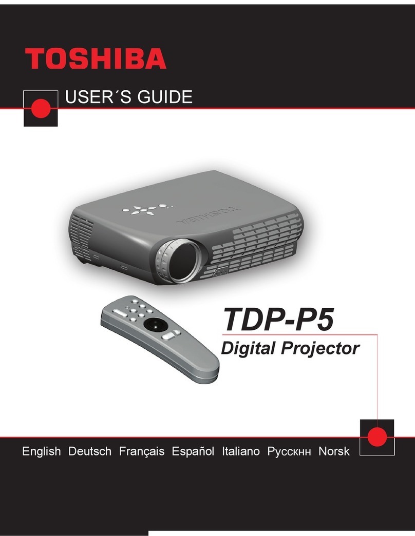 Toshiba TDP-P5-US User manual
