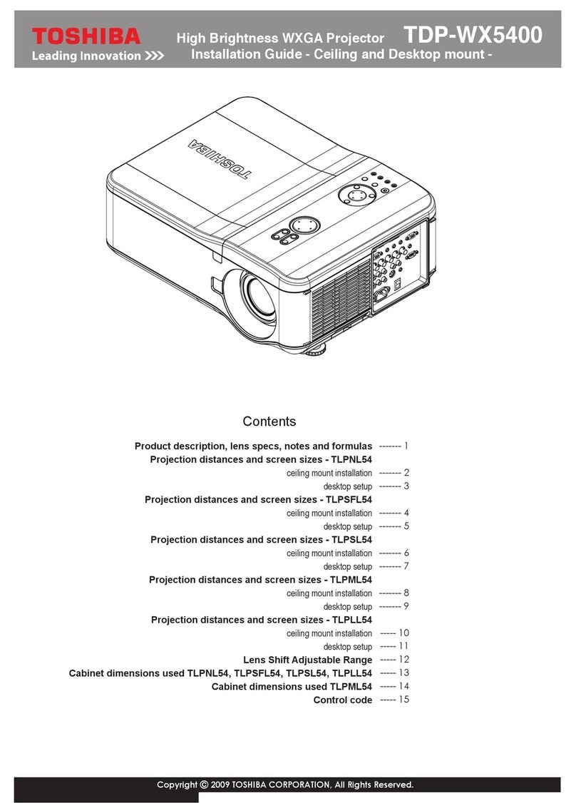 Toshiba TDP-WX5400U User manual