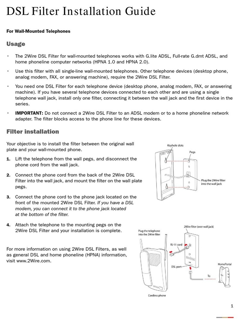 2-Wire Wall-Mount Filter install guide