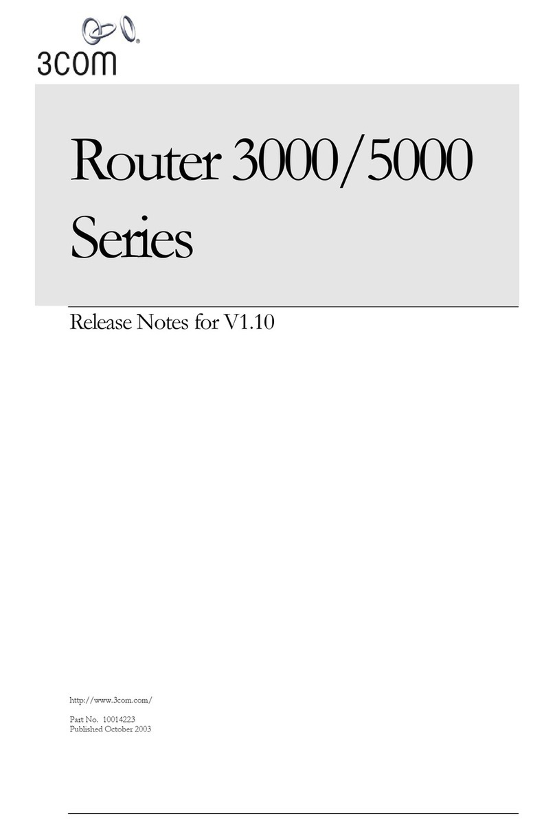 3Com Router 3012 Instruction Manual