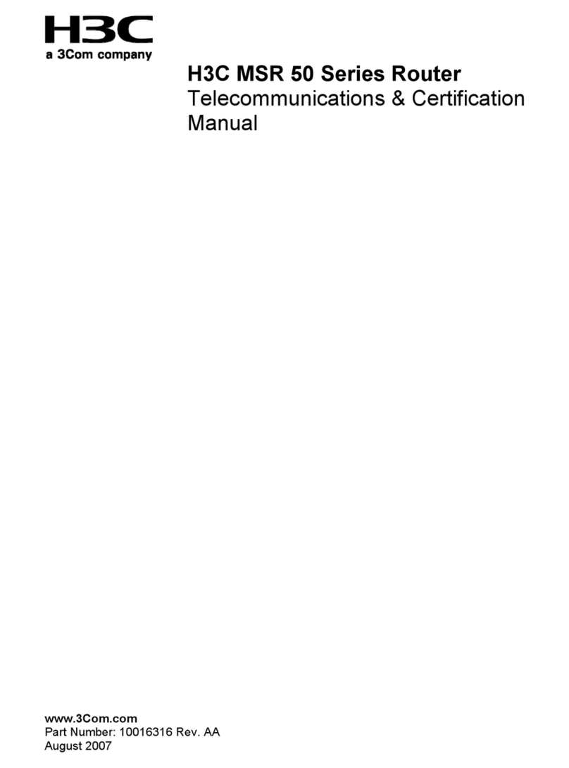 H3C MSR 50 Series Manual