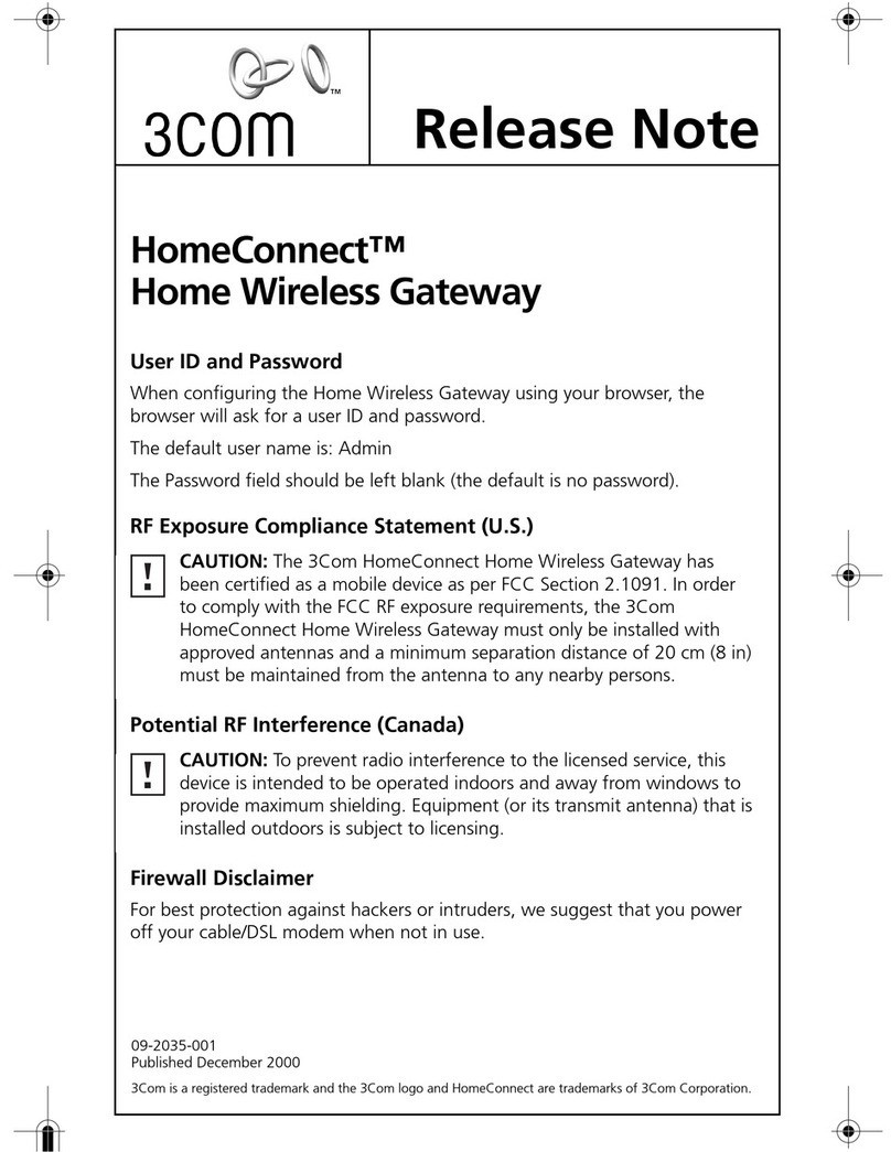 3Com HomeConnect 3CRWE50194 Instruction Manual