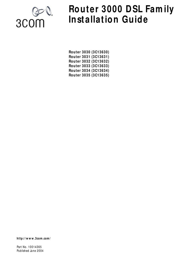 3Com Router 3030 User manual