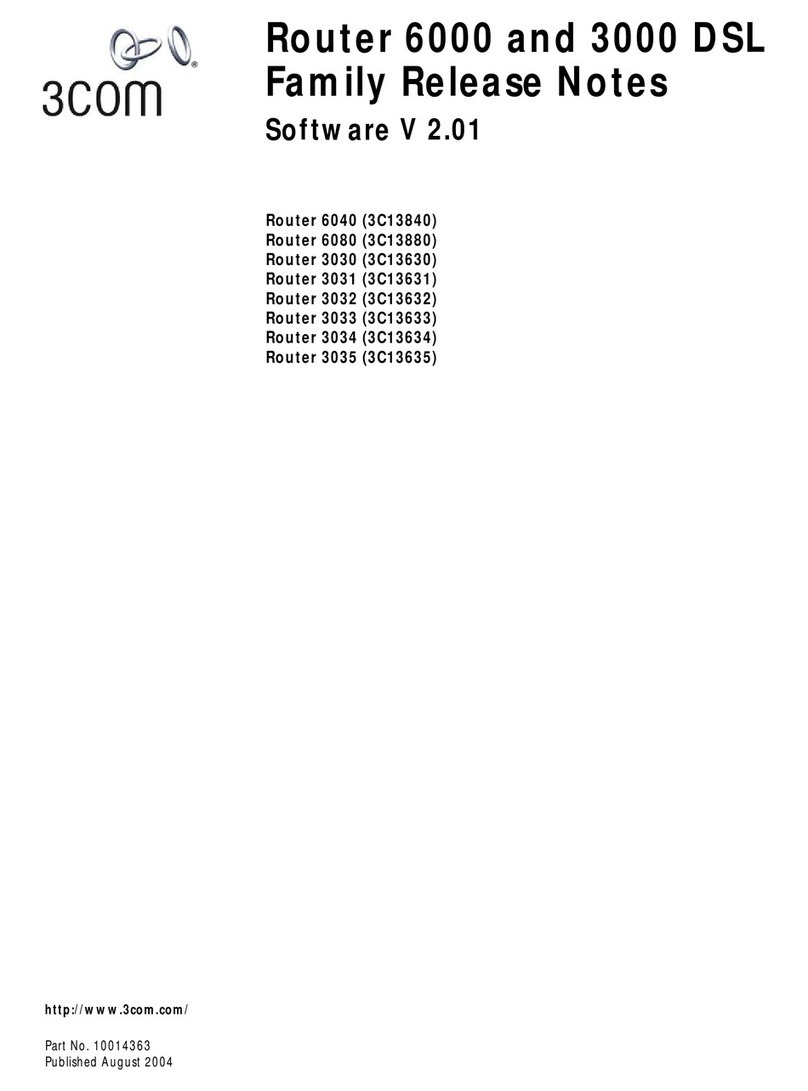 3Com Router 3030 release note