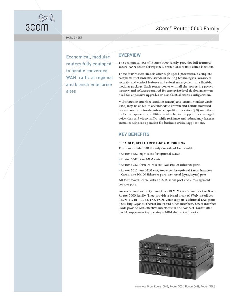 3Com Router 5012 datasheet