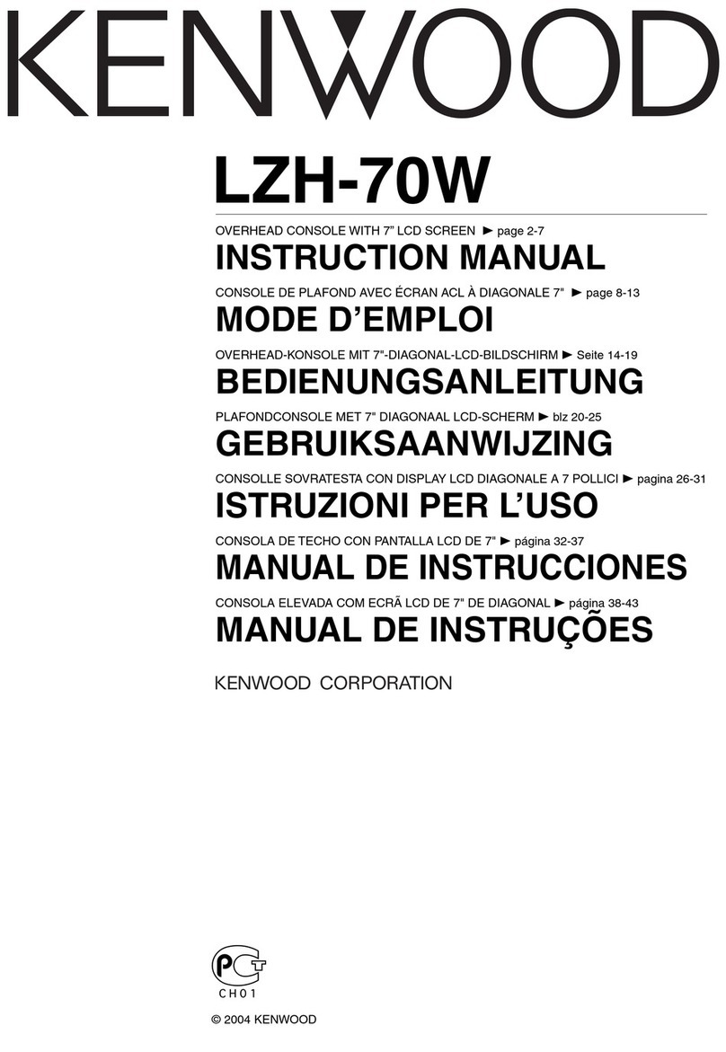 Kenwood LZH-70W - LCD Monitor - External User manual