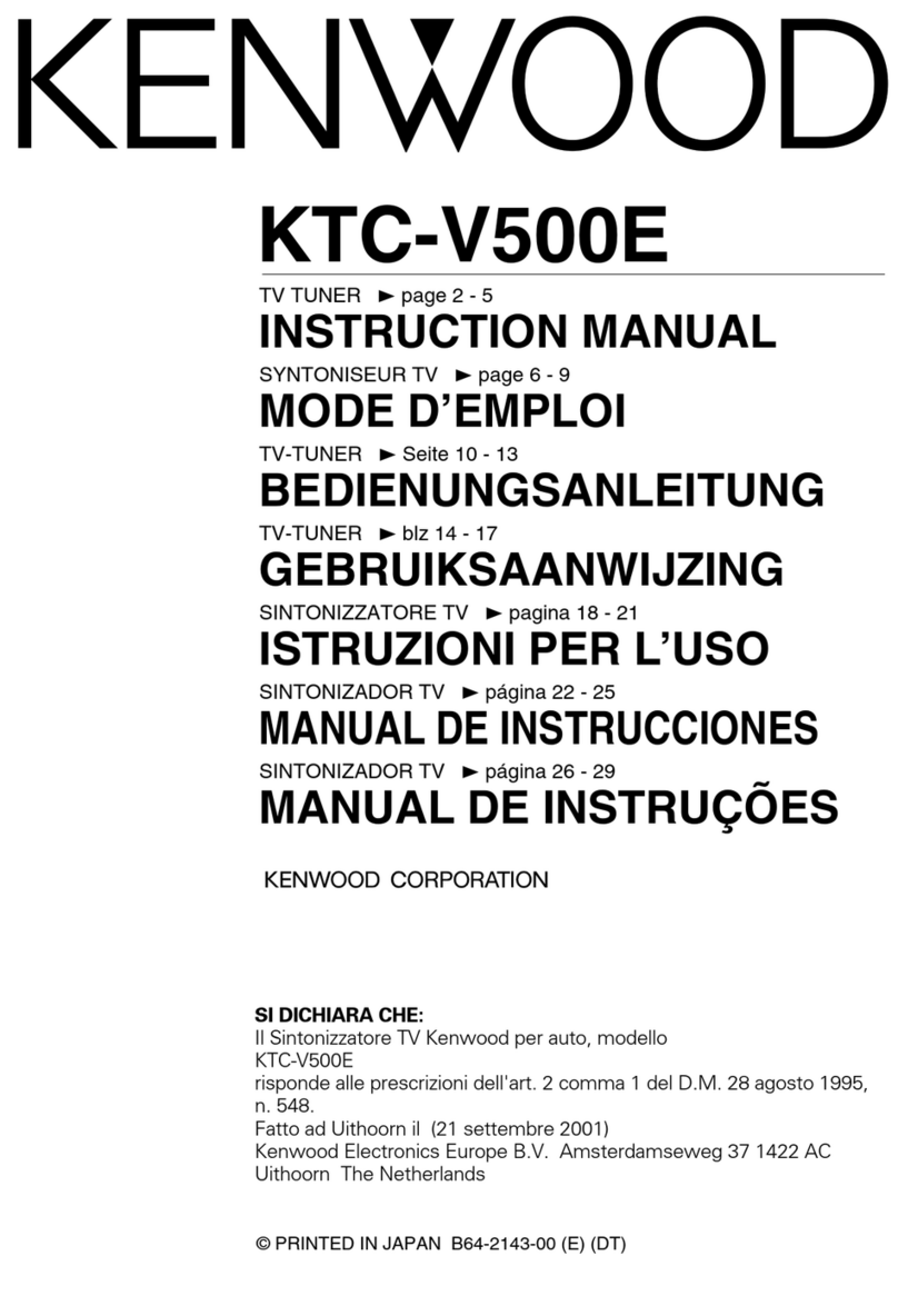 Kenwood KTC-V500E User manual
