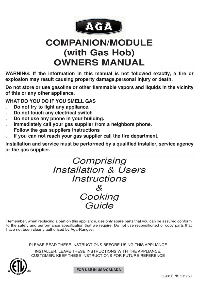 AGA ACMPLP-SI owner's manual