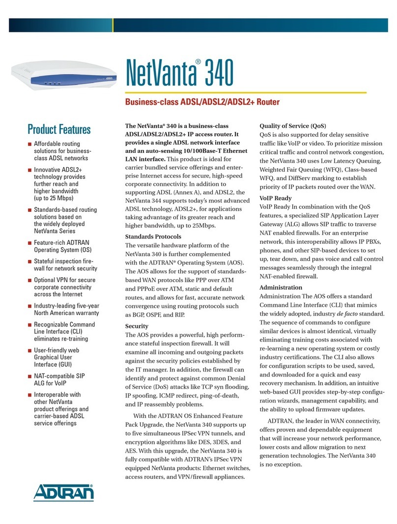 ADTRAN NetVanta 340 Specifications