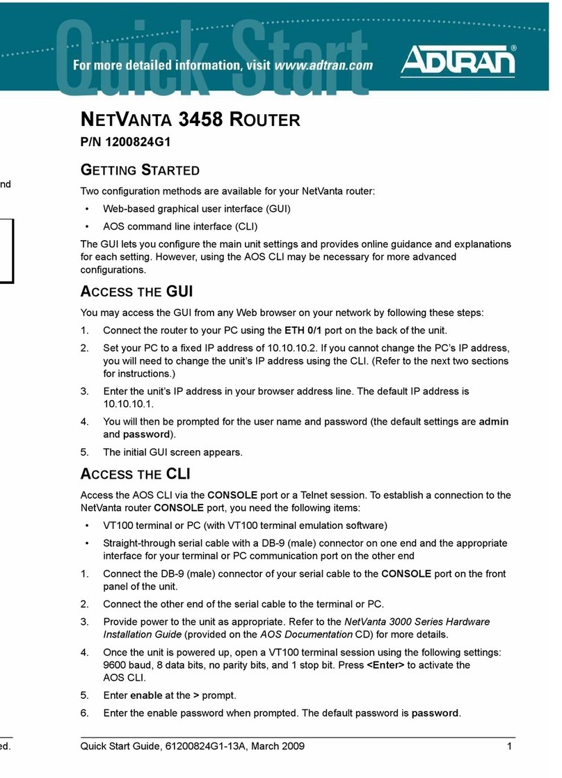 ADTRAN NetVanta 3458-PoE quick start