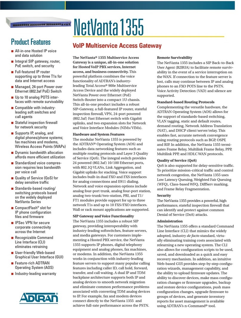 ADTRAN NetVanta 1355 User manual