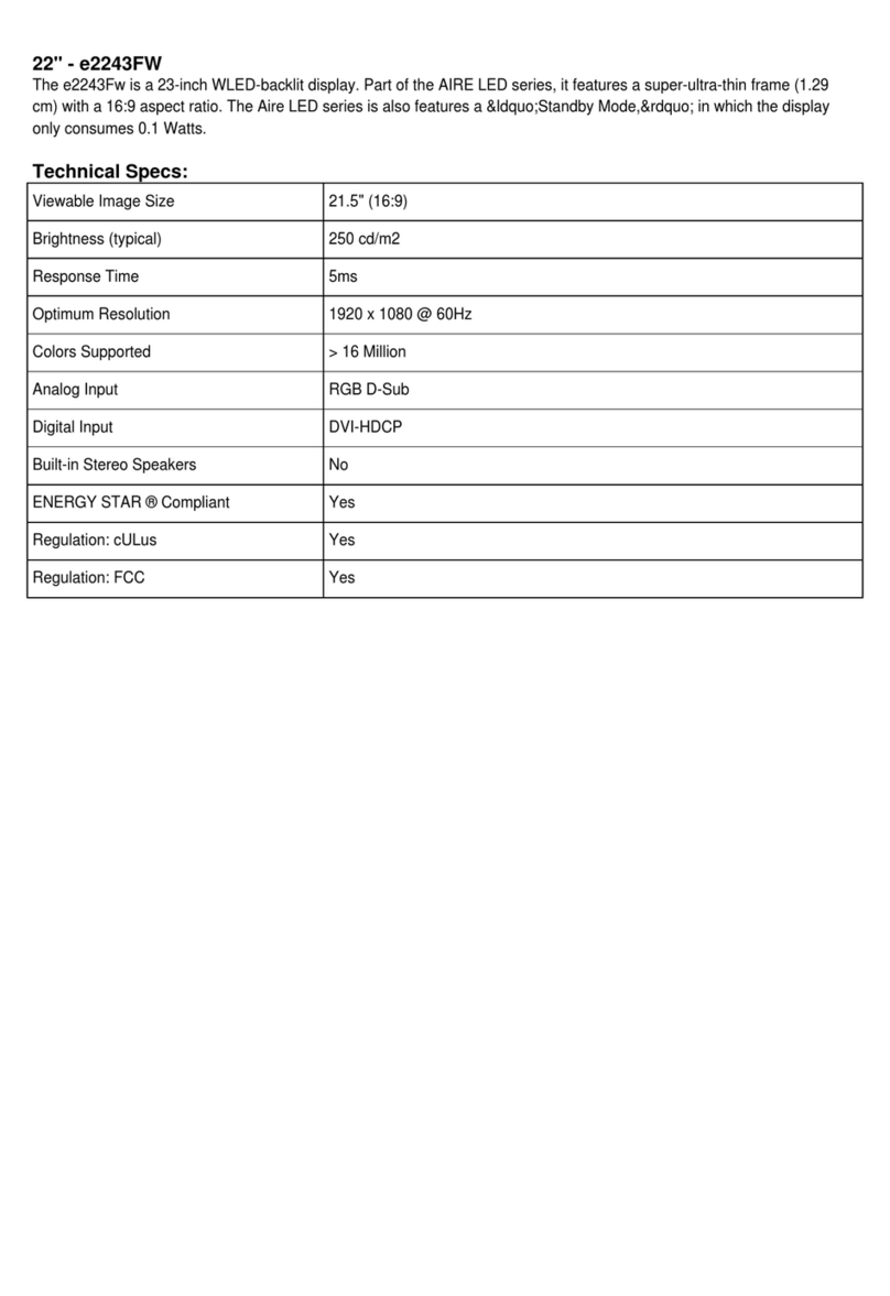 AOC E2243Fw User manual
