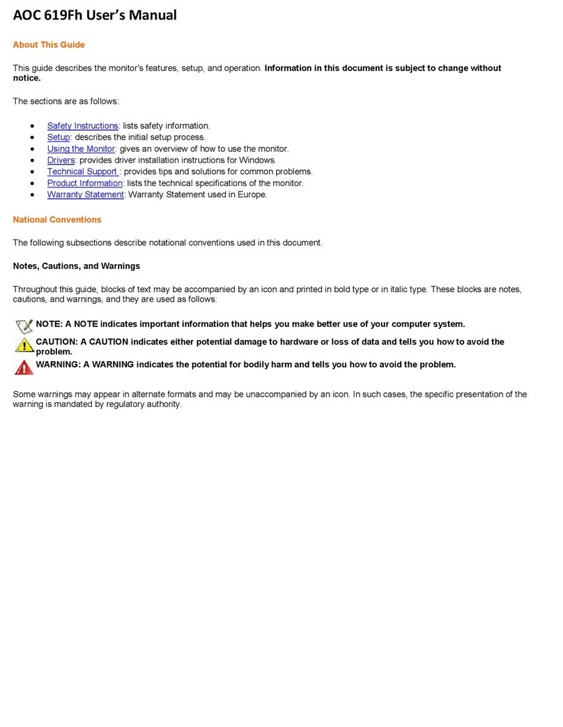 AOC 619Fh User manual