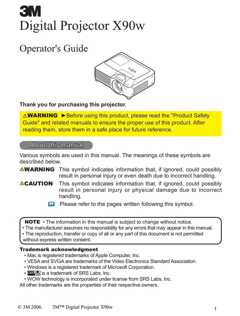 3M X90W Operator's guide