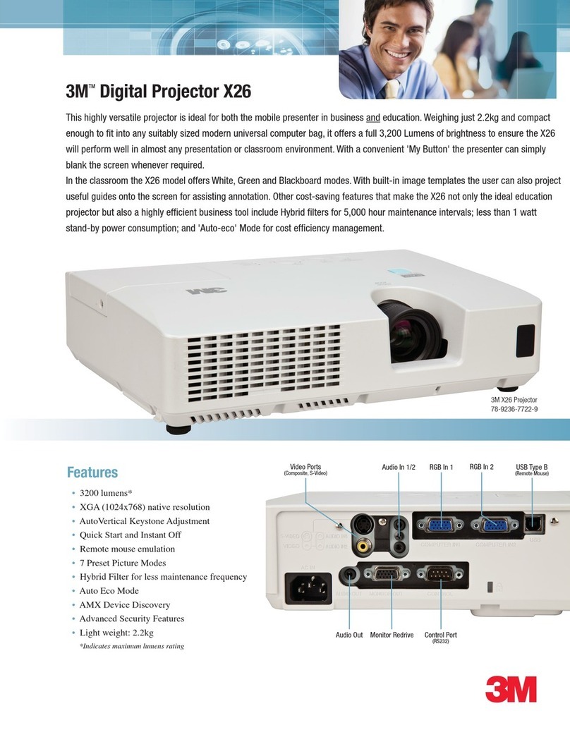 3M X26 Specifications