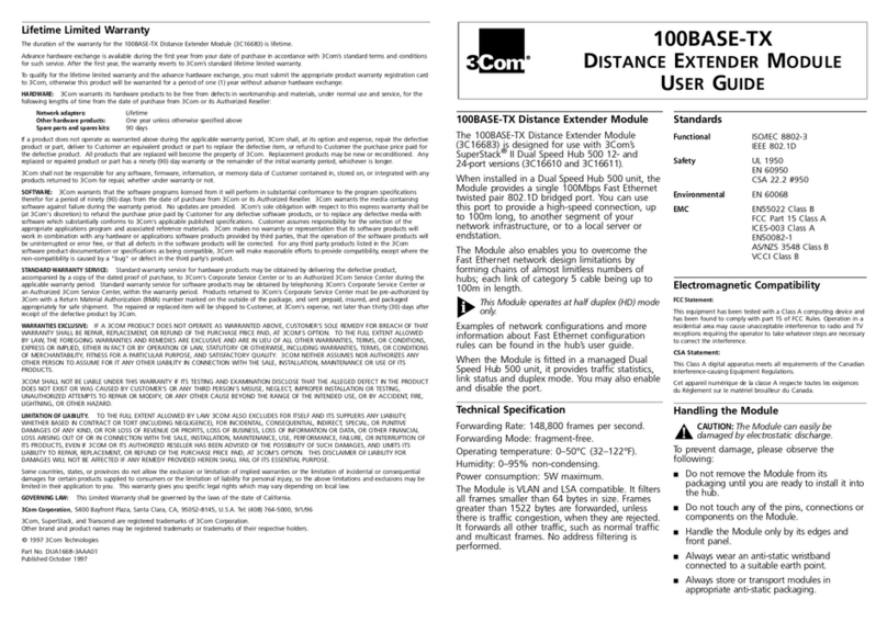 3Com 3C16683 User manual