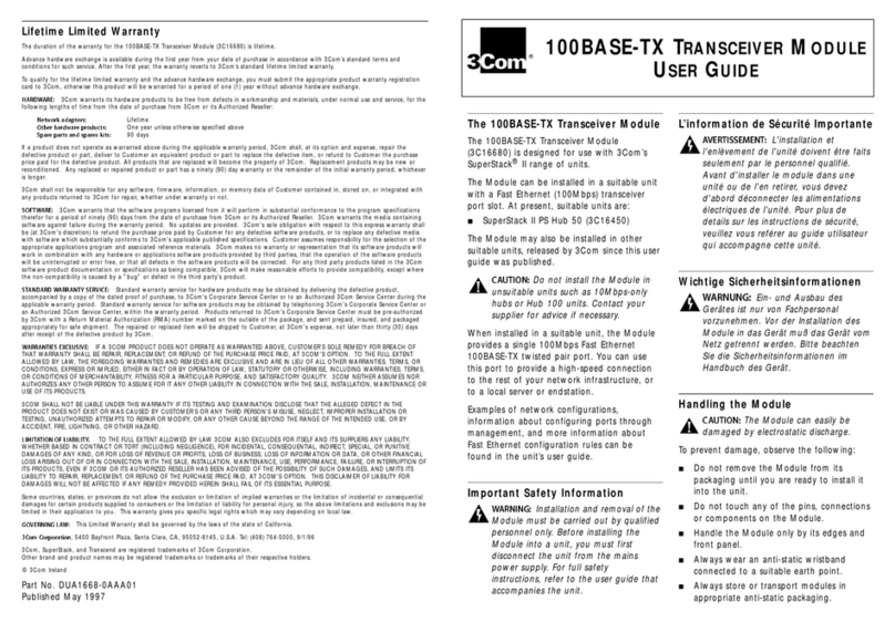 3Com 3C16681 user guide