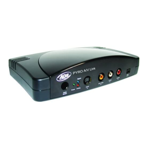 ADS Technologies API-550 User manual ADS Technologies API-550 User manual