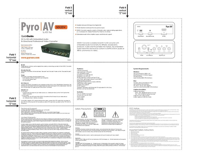 ADS Technologies PVC-561 User manual ADS Technologies PVC-561 User manual