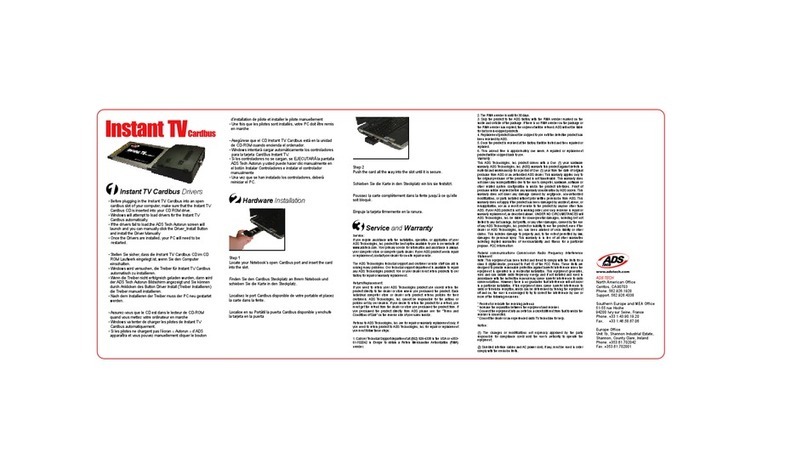 ADS Technologies PTV-370 Installation and operation manual ADS Technologies PTV-370 Installation and operation manual