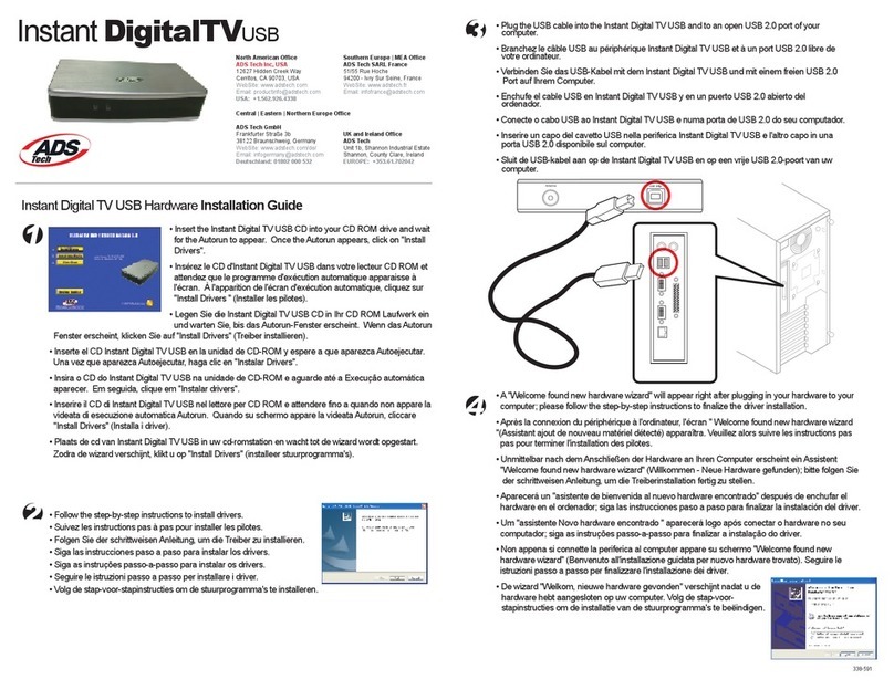 ADS Technologies PTV-338-EF User manual