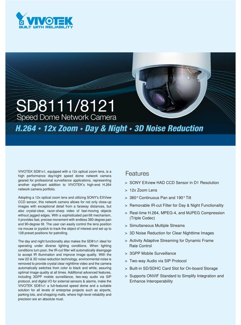 Vivotek 4X-SD8111 Specifications