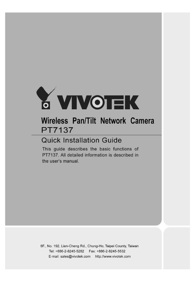 Vivotek 4X-PT7137 Quick installation guide
