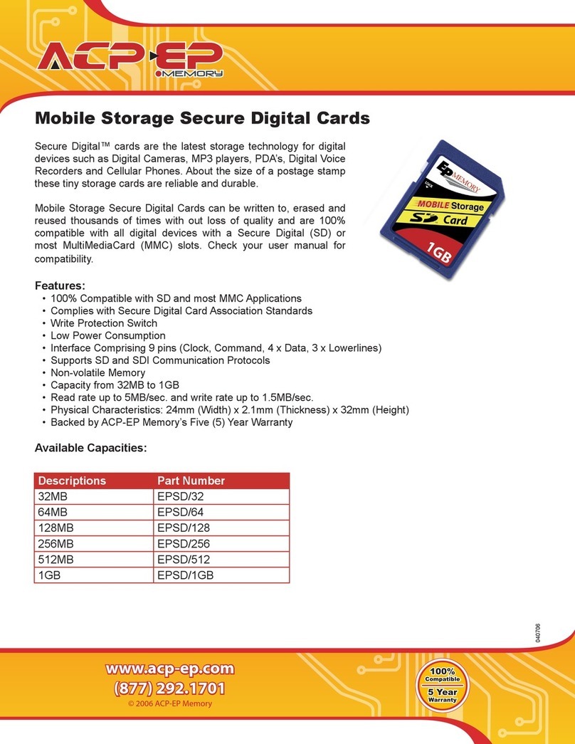 ACP-EP Memory EPSD/128 Specifications