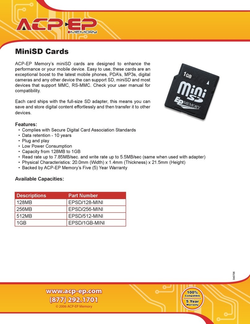 ACP-EP Memory EPSD/128-MINI User manual