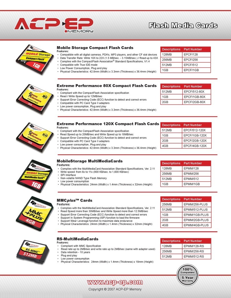 ACP-EP Memory EPCF/128 brochure
