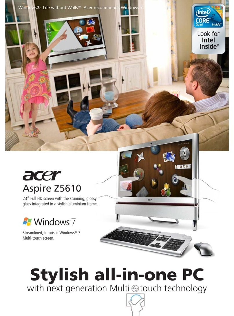 Acer Aspire Z5610 Series Specifications