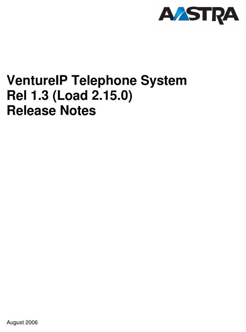 Aastra Venture IP Telephone System release note