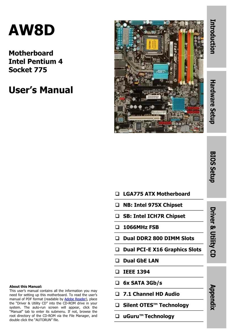 Abit AW8-D User manual