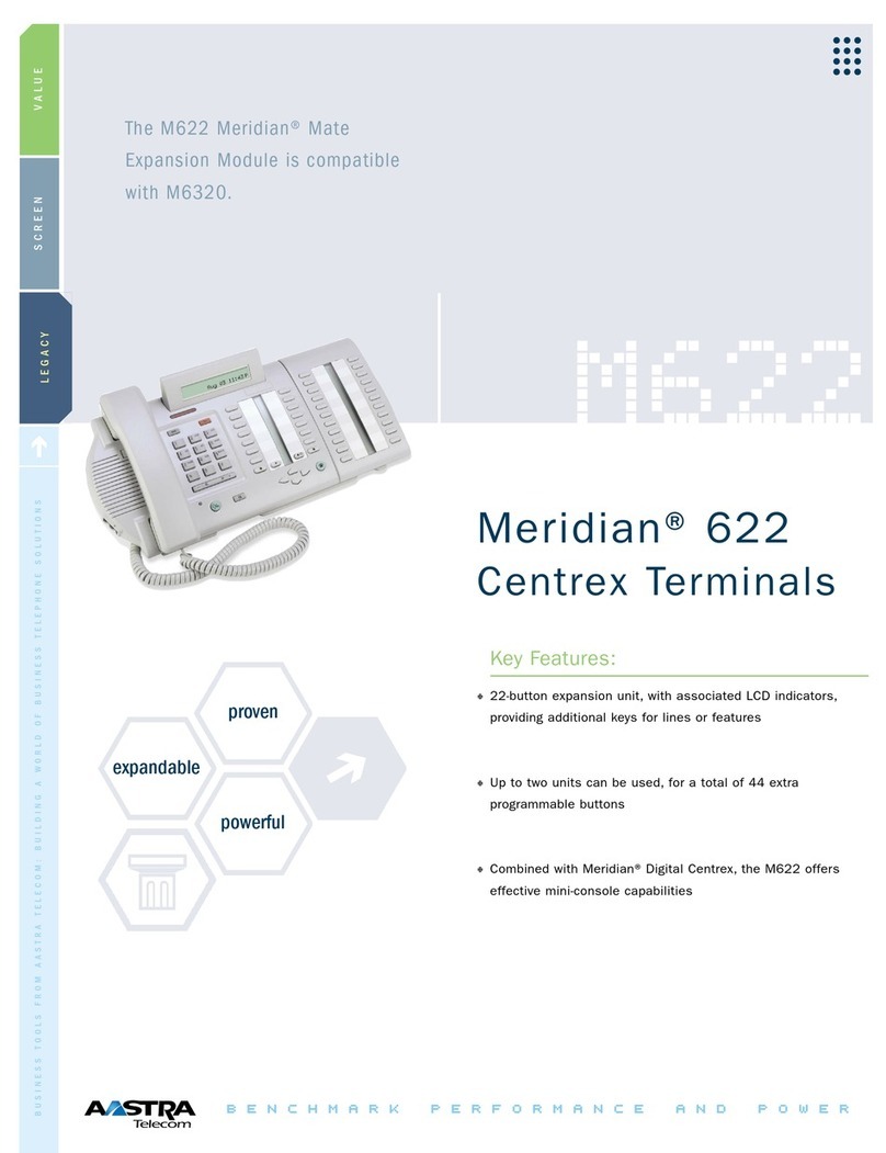 Aastra Meridian 622 Specifications