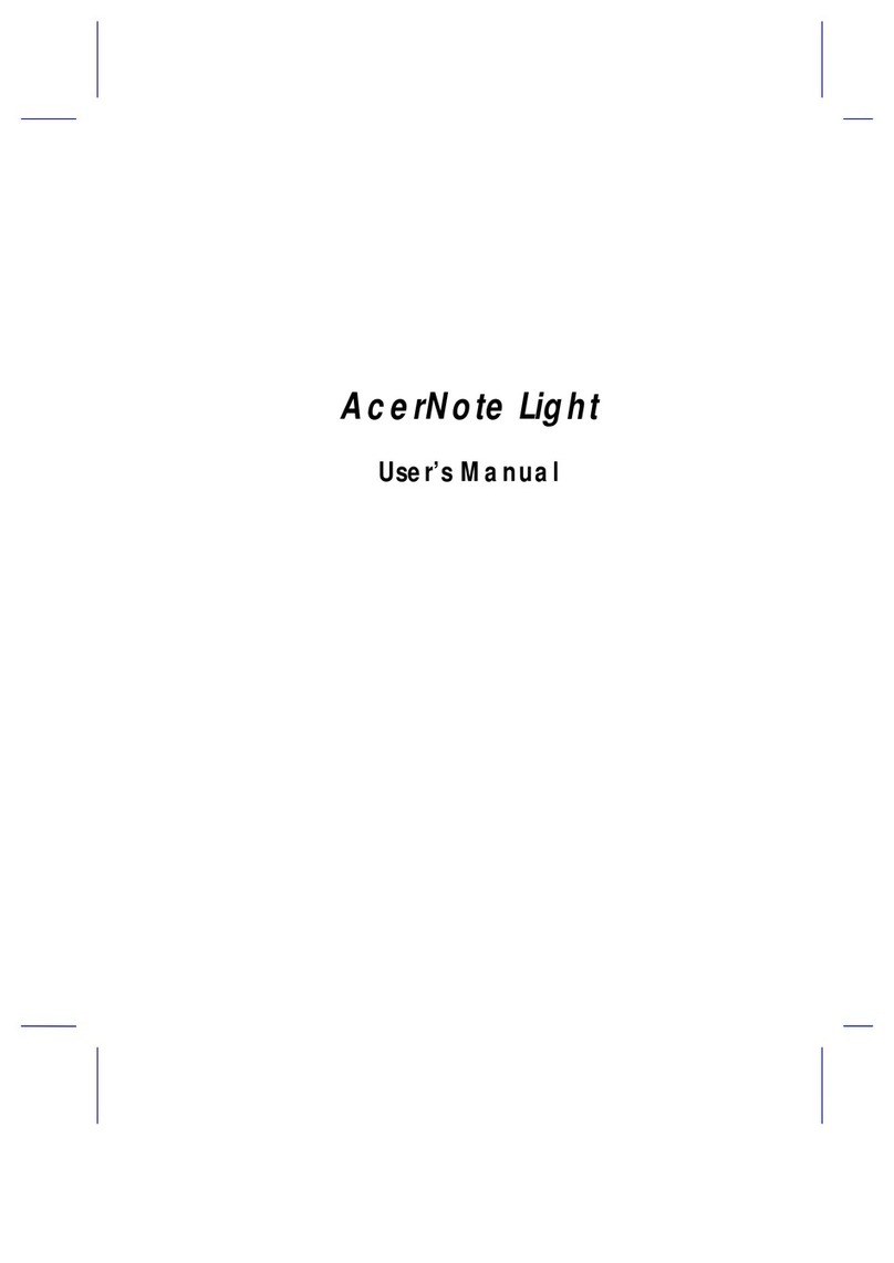 Acer AcerNote Light 370P Installation instructions