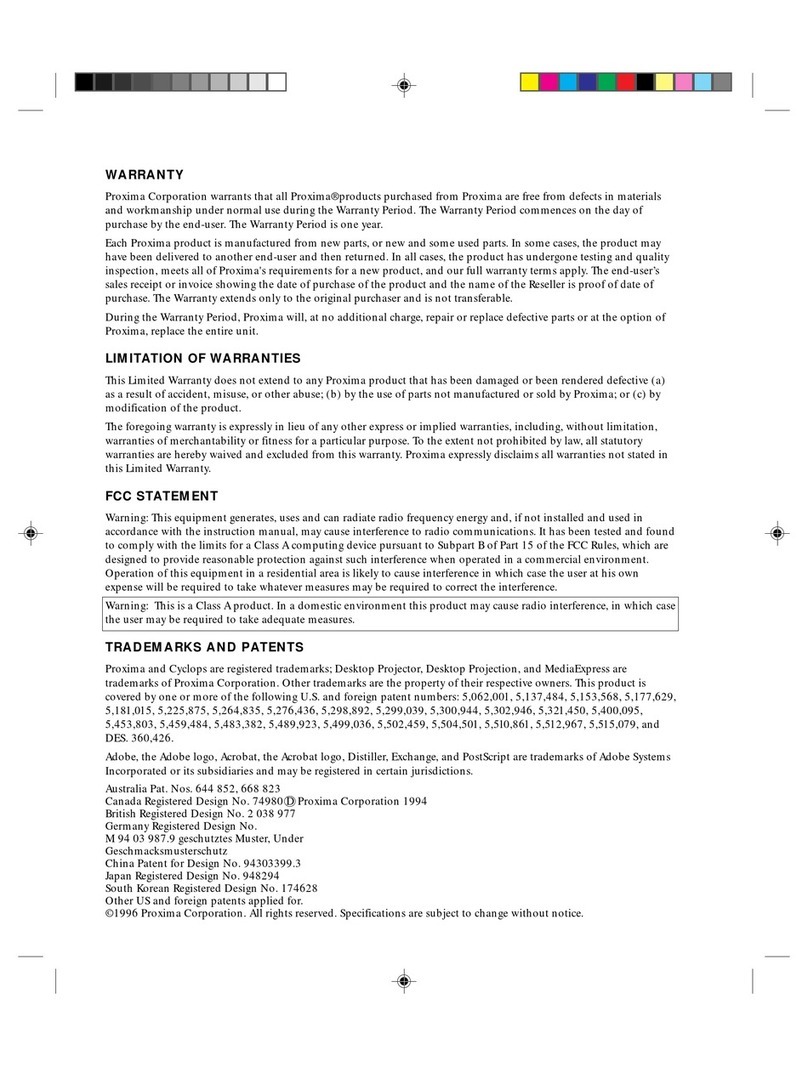 Proxima Media Express Manual
