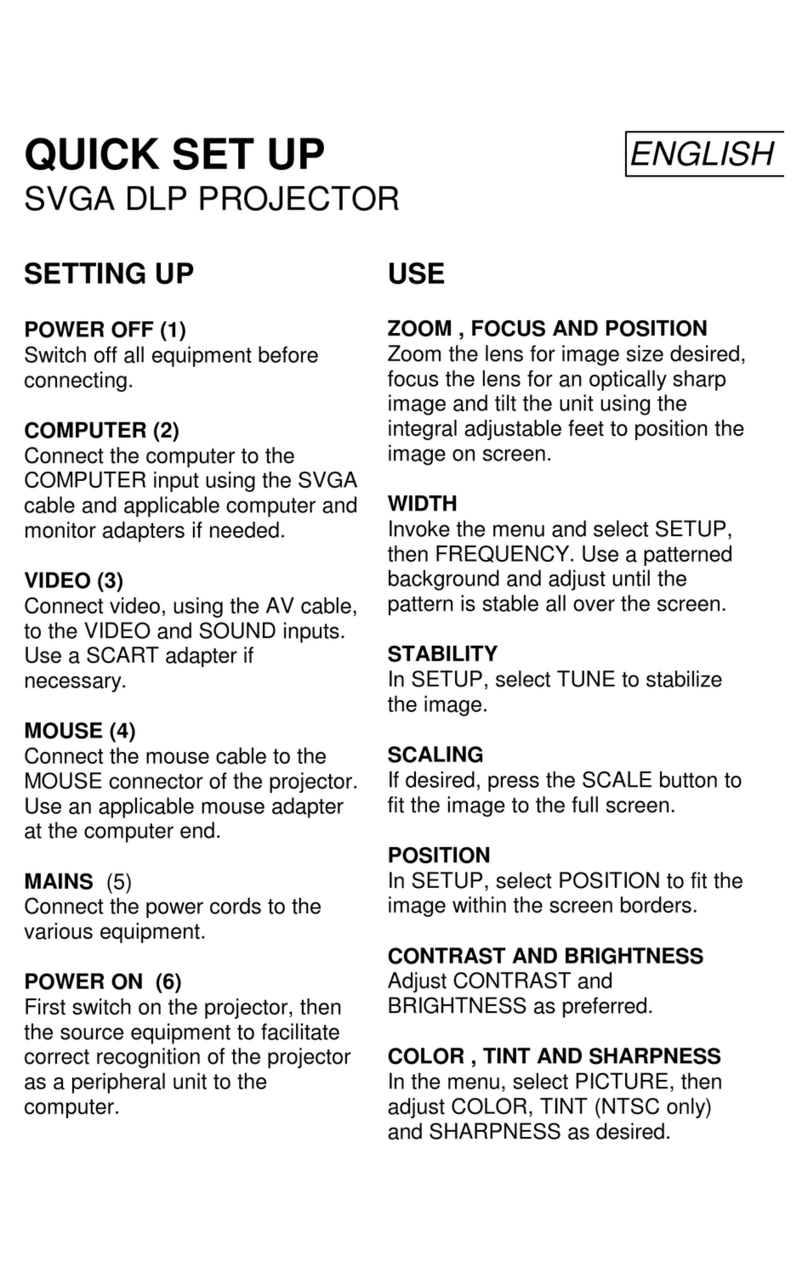 Ask Proxima Impression 8300 User manual